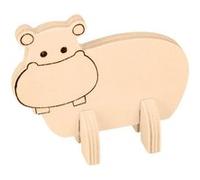 Lot de figurines en bois safari - Artemio Beige G