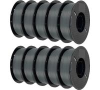lot de filaments pour imprimante 3D, 10KG de couleur mélangée PLA, 1,75mm de diamètre, 10 KG de PLA gris