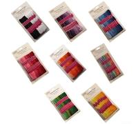 Lot de fils à broder en coton et polyester, 12 couleurs dégradées, 8 mètres chacun pour diverses applications artisanales (noir et blanc)