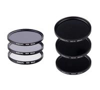 Lot de filtres à densité neutre pour appareil photo de 46 mm de diamètre ND2 ND4 ND8 ND16 ND32 ND64 pour Nikon Zfc, Z50 avec objectif Nikon NIKKOR Z DX 16-50 mm