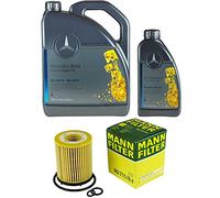 Lot de filtres à huile moteur d'origine 5 W-40 MB 229.5 MANN-FILTER 6 l