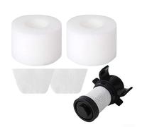 Lot de filtres et éponges de rechange réutilisables pour Shark pour IONFlex IF100 à IF205 et XPREMF100 XPSTMF100