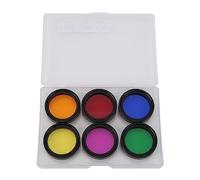 Lot de filtres télescopiques 6 en 1 pour télescopes de 3,2 cm pour améliorer la vue des planètes et de la lune avec des filtres de couleur