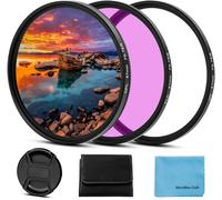 Lot de filtres UV CPL FLD universels 67 mm avec filtre polarisant circulaire et capuchon d'objectif pour appareil photo Canon,Nikon,Sony,Pentax,Olympus,Fuji