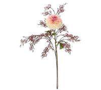Lot de Fleurs artificielles Dahlia avec Branche décorative 74 cm - Fleurs artificielles en Soie - Fleurs d'automne - Décoration d'automne - Fleurs à Tige - Imitation réaliste - Décoration pour Vase