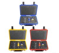 Lot de forets à lamelles réglables en profondeur avec plusieurs tailles pour le travail du bois et les rénovations, avec embouts en acier au carbure (doré)