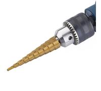 Lot de forets étagés HSS de 3 à 12 mm pour métal, bois, plastique et laiton - Foret conique multi-tailles en acier rapide avec revêtement en nitrure d'or