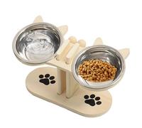 Lot de Gamelles pour Nourriture et Eau de Chat | Gamelle Anti-dérapante Réglable pour Chien | Bol Anti-glouton pour Chats et Chiots Maison Multi-animaux Voyage Intérieur Extérieur Abreuvement Quotidie