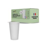 SPARKLERS CLUB Lot de Gobelets Réutilisables Givré ECOCUP 30cl -150 Lavages au Lave Vaisselle - Verre Bière Réutilisable en Polypropylène - Gobelet Eco Cup pour tout évènement (10, 50cl)