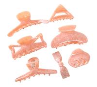 Lot de grandes pinces à cheveux en acrylique - Plusieurs formes - Pour cheveux épais et fins - Accessoires français