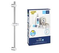 Lot de GROHE Vitalio Universal Barre de Douche 600mm, installation facile et GROHE QuickGlue Set S2 Kit de Collage pour Barres de Douche
