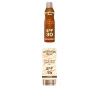 Lot de Hawaiian tropic Brume Huile Solaire SPF30 180 ml + HAWAIIAN Tropic - Hydrating protection - Lotion solaire SPF 15 (180ml)