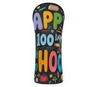 Lot de housses colorées Happy 100 Days of School Golf avec étiquettes numérotées pour conducteur, bois de parcours hybrides pour bois