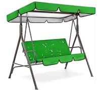 Lot de housses de coussin de rechange imperméables pour balancelle de jardin 3 places - 190 x 132 x 15 cm - Parfait pour terrasse, véranda et jardin