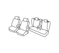Lot de housses de siège Superior - Gris/noir - Compatible avec Toyota Avensis Wagon (04/09>03/19)