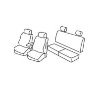 Lot de housses de siège Superior - Noir/bleu - Compatible avec Toyota Hilux Pick-Up (06/16>09/20)