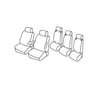Lot de housses de siège Superior - Noir/bleu - Compatible avec Toyota Verso (06/09>02/18)