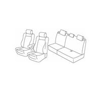 Lot de housses de siège Superior - Noir/rouge - Compatible avec Ford Kuga (03/13>10/19)