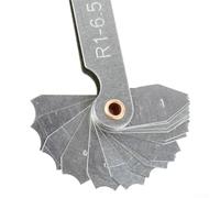 Lot de jauges à rayon pour inspection du travail des métaux - Plage de mesure R1-80 avec 4 modèles (R1-6.5, R7-14.5, R15-25, R26-80) - Filet Ra (1-6.5)