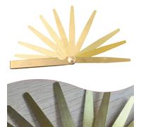 Lot de jauges d'épaisseur métriques en laiton à 13 lames pour la mesure de précision des écarts de tapet, d'anneau et de roulement (0,05 à 1,00 mm)