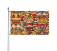Lot de jolis drapeaux imprimés des deux côtés (91,4 x 152,4 cm), grand drapeau de jardin, drapeau de décoration extérieure festive
