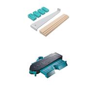 Lot de Kit de Pose de Sols Stratifiés - Cale de frappe Tire-lame et Cales pour Joints de Dilatation + Copieur de Contour Verrouillable, Jauge de Contour, Copieur de Forme