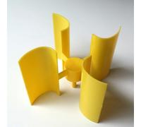 Lot de lames de générateur vertical pour mini éolienne - Pour projets scientifiques de bricolage - Petit kit éducatif d'énergie renouvelable