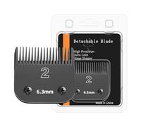 Lot de lames de rechange professionnelles amovibles en acier inoxydable, compatibles avec les tondeuses Andis AGC, BDC, BGC, MBG, oster Classic 76/Star-Teq/Power-Teq, lame 2# (longueur de coupe 6,3