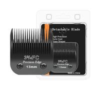 Lot de lames de rechange professionnelles détachables en acier inoxydable, compatibles avec les tondeuses Andis AGC, BDC, BGC, MBG, oster Classic 76/Star-Teq/Power-Teq Longueur de coupe 1,27 cm Noir