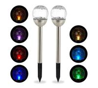 relaxdays 20 x lampe de jardin boule de verre