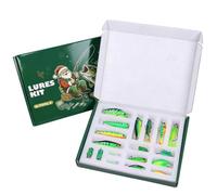 Lot de leurres de pêche Crankbaits, Jig Head Minnows et matériel de pêche | Kit d'appâts pour la pêche au pont et au surf, près des côtes, des réservoirs, des rivières, des étangs, des lacs et dans