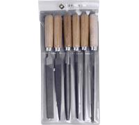 Lot de limes à aiguille, en étui en bois, 6 pièces Bernstein 5-240
