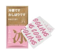 Lot de lingettes rafraîchissantes, format , avec formule rafraîchissante