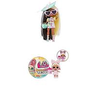 Lot de LOL Surprise Tweens Series 4 Poupée Mode - Darcy Blush + LOL Surprise Sunshine Makeover Tots avec 8 Surprises - Changement de Couleur aux UV et Accessoires - à partir de 4 Ans