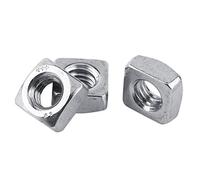 Lot de M3-M8 DIN557 Ecrous Carrés Filetage Métrique en Acier Inoxydable 304 (M3 x 100pcs)