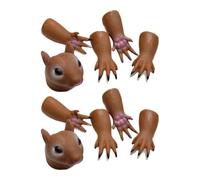 Lot de marionnettes à Doigt d'écureuil Lot de 10 Pièces Forme Écureuil À