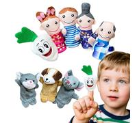 Lot de Marionnettes à Doigts - 8 Pièces Figurines Éducatives Ferme pour l'Heure du Conte,Accessoire Éducatif Interactif Pour Heure Du Conte, Jeu De Rôle Et Divertissement En