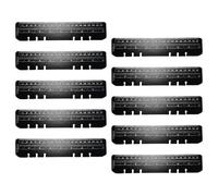 Lot de marque-pages avec règle, marque-page, 6 trous, règle A5looseleaf | Construction en polypropylène avec échelle en cm pour apprendre, planifier et utiliser comme bloc-notes ; onglets de page