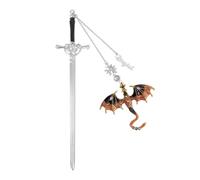 Lot de marque-pages en métal Dragon Fantasy - Marque-page personnalisé avec pendentif ailé et pendentif avec nom (cadeau pour les amateurs de livres, hommes et femmes)