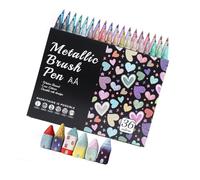 Lot de marqueurs avec étui de transport pour formules sèches | Design créatif, pigments riches, couleurs professionnelles, seau de rangement portable pour marqueurs acryliques