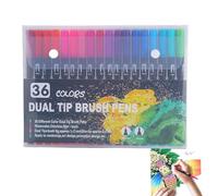 Lot de marqueurs de coloriage pour artistes, double pointe pour adultes | Marqueurs fins et pinceaux à double pointe pour écrire, lettrage, dessin animé