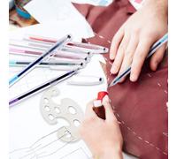 Lot De Marqueurs En Tissu Pp Multi-Usages Pour Dessiner Des Lignes, Accessoires De Couture Artisanaux, 1 Ensemble