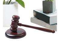 Lot de marteaux et blocs - Accessoires de juge en bois de 24,9 cm - Plus fort et clair avec marteau d'avocat - Pour rendez-vous judiciaire, négociations de billets, avocats, personnel des enchères