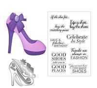 Lot de matrices de découpe en métal à talon haut pour la fabrication de cartes, le scrapbooking, les loisirs créatifs, les chaussures, les lettres de l'alphabet