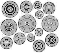 Lot de matrices de découpe en métal pour boutons de différentes tailles - Pochoirs de gaufrage pour loisirs créatifs, cartes, scrapbooking, album photo