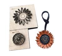 Lot de matrices de découpe en métal pour cuir et pendentif tournesol