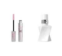Lot de Maybelline New York & Essie - Mascara Pailleté Volume et Longueur - Sky High - Teinte : Space Diamond - 7,2 ml + Essie Vernis à Ongles Gel Couture Top Coat