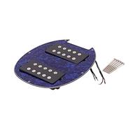 Lot de micros Humbucker de 207 x 176,5 mm avec cadre en métal pour guitare électrique, instruments de musique électriques