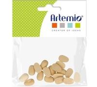 Lot de mini demi oeufs en bois - 1,5 x 1 cm - 18 pcs