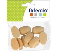 Lot de mini demi oeufs en bois - 3 x 2 cm - 10 pcs